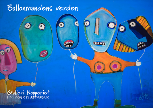 Ballonmandens verden plakat i A2 med sort ramme