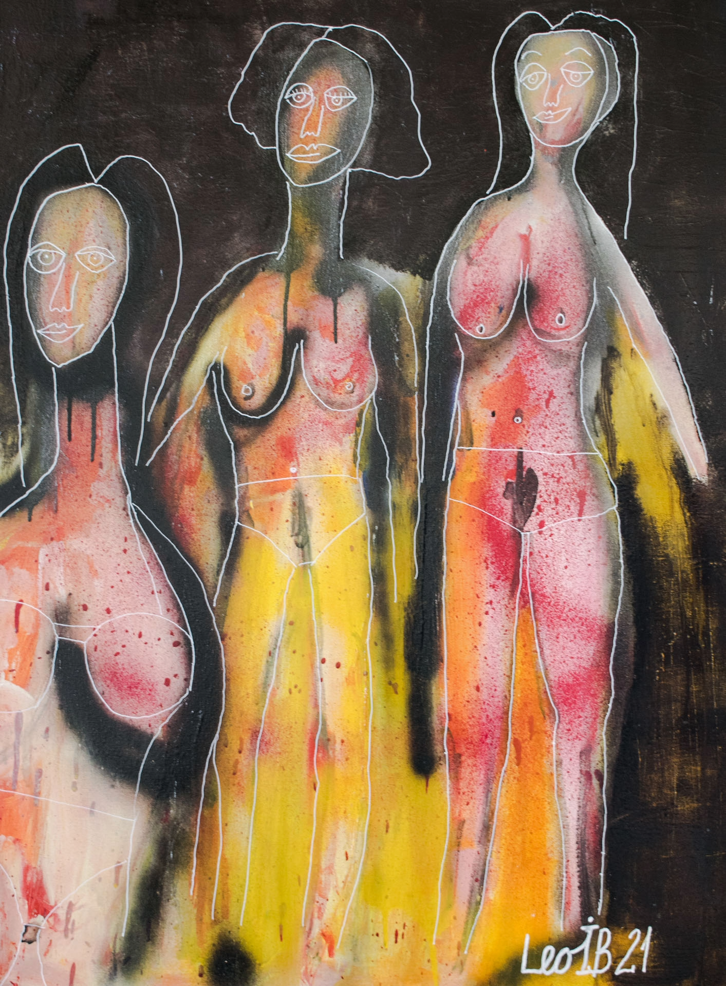 Jamaica Beach maleri 60x80 cm