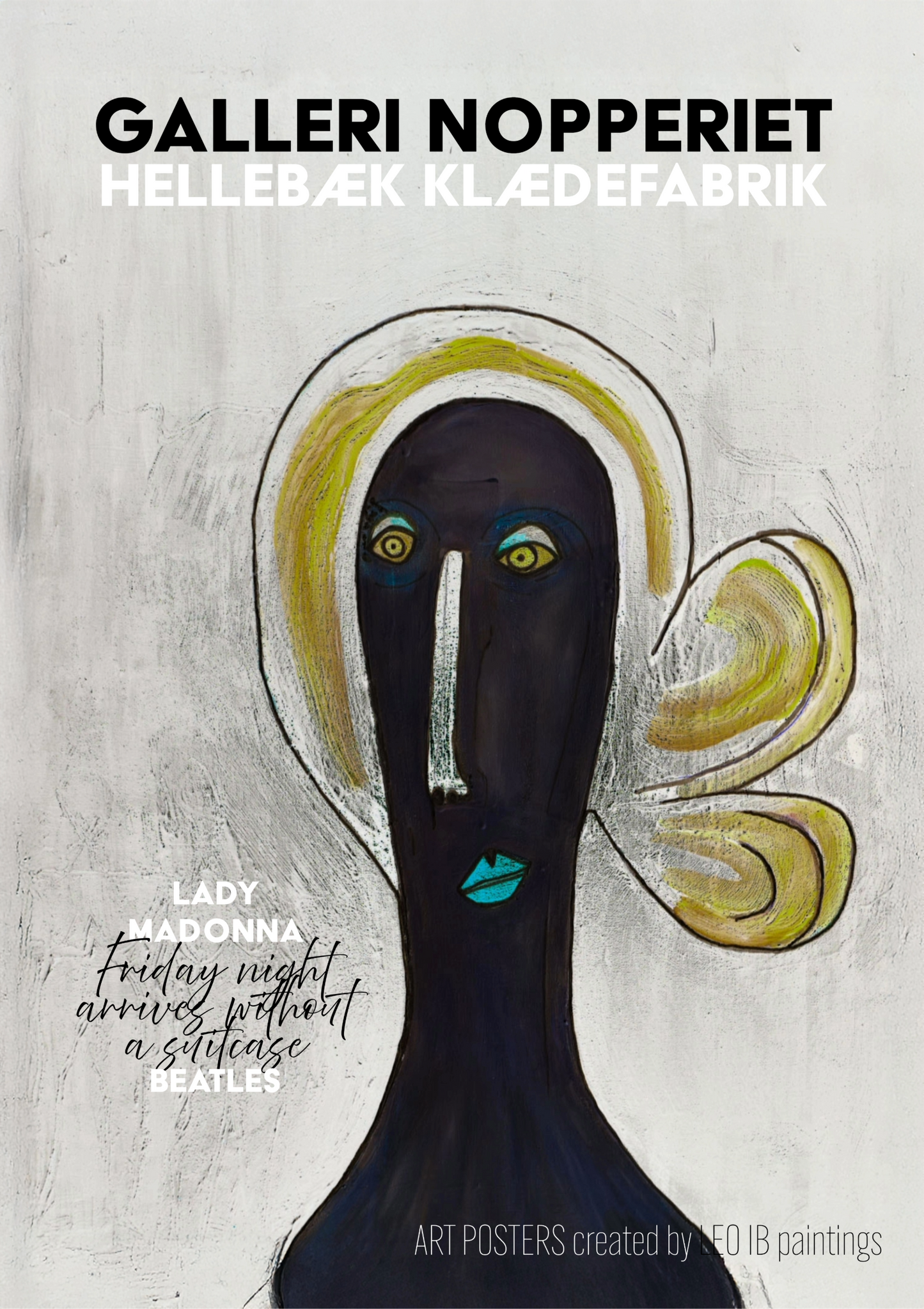 Lady Madonna 2 plakat i A1 med sort ramme