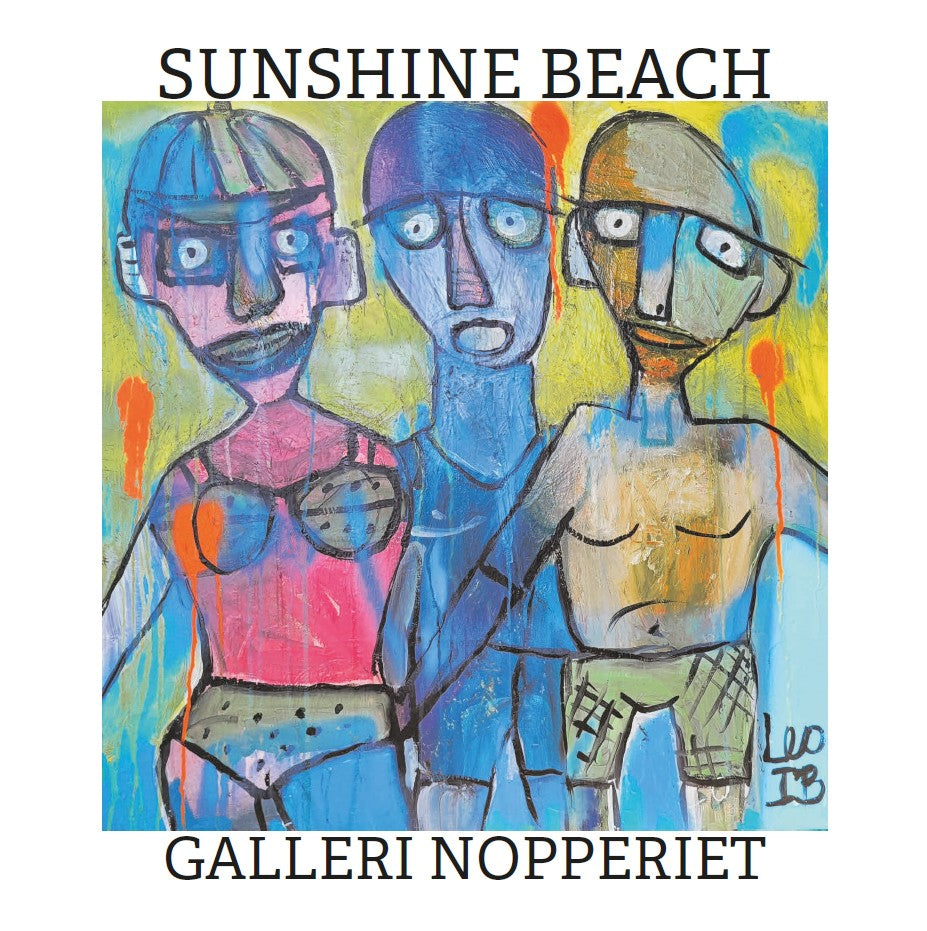 Sunshine Beach kunstplakat 50x50cm i egeramme