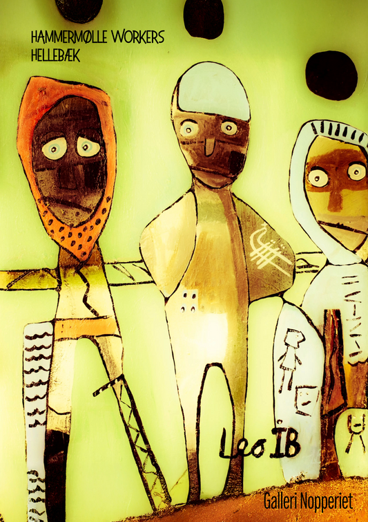 Hammermølle workers plakat A1 med sort ramme