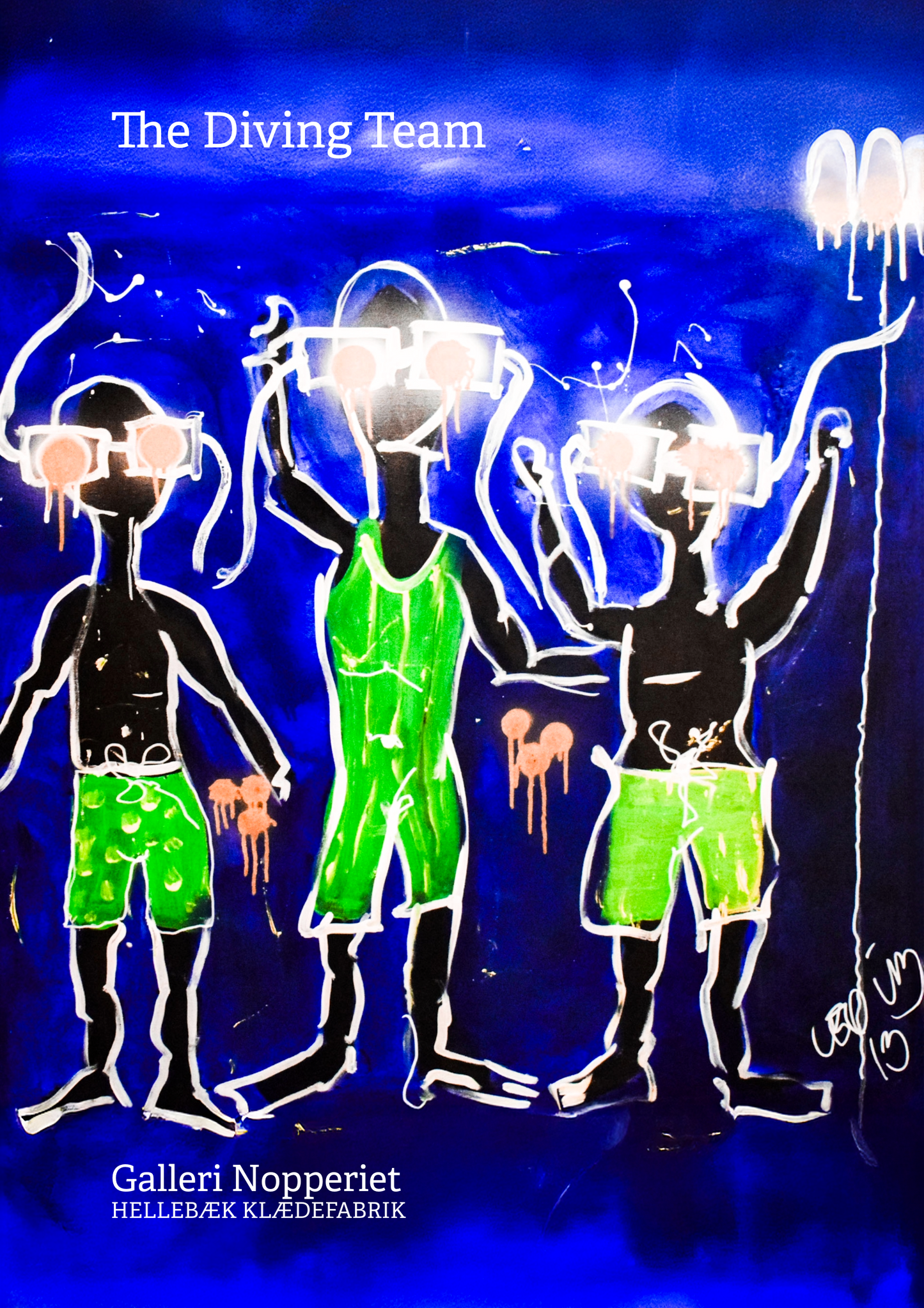 The Diving Team plakat i A1 med sort ramme