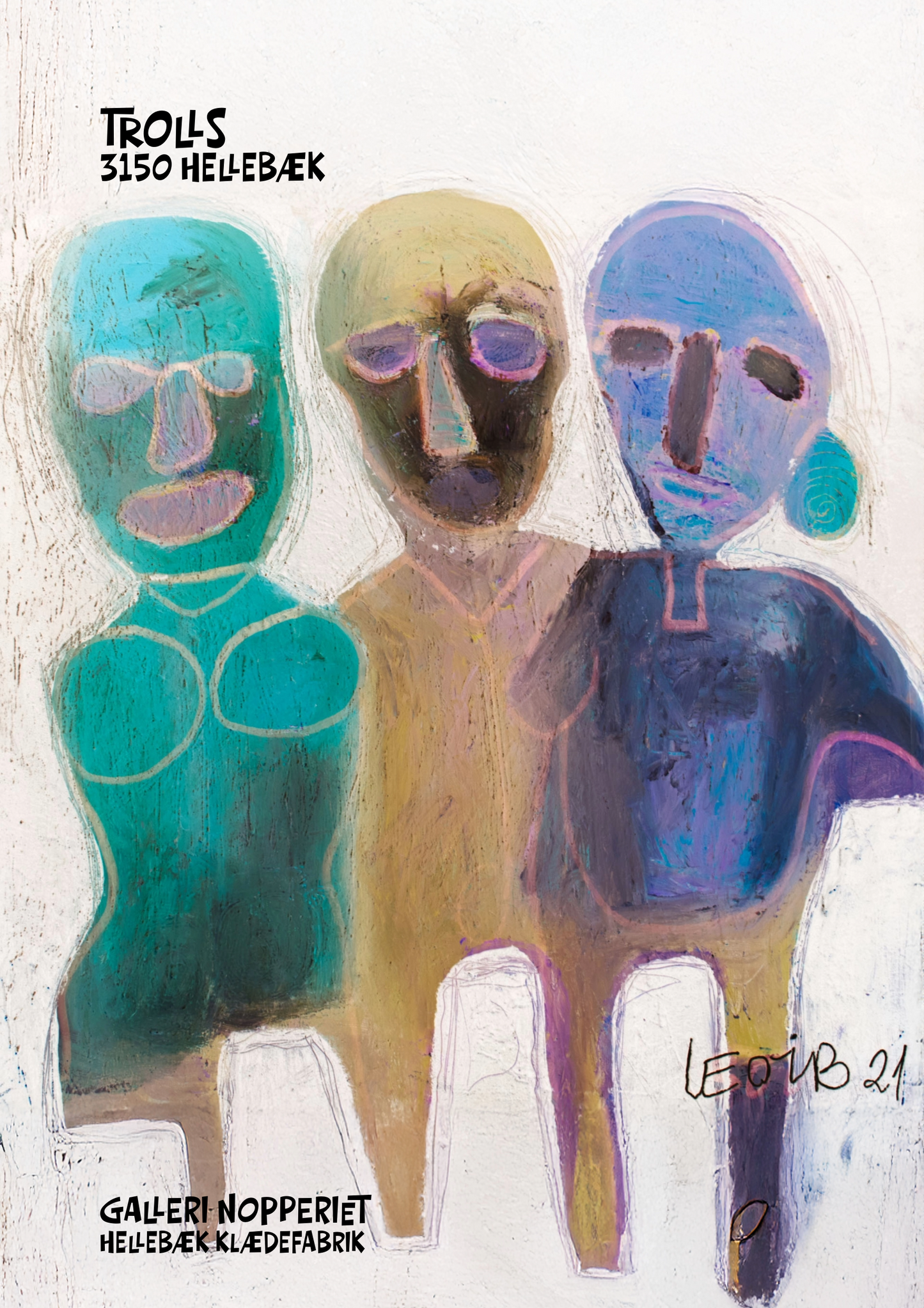 Trolls plakat A1 med sort ramme