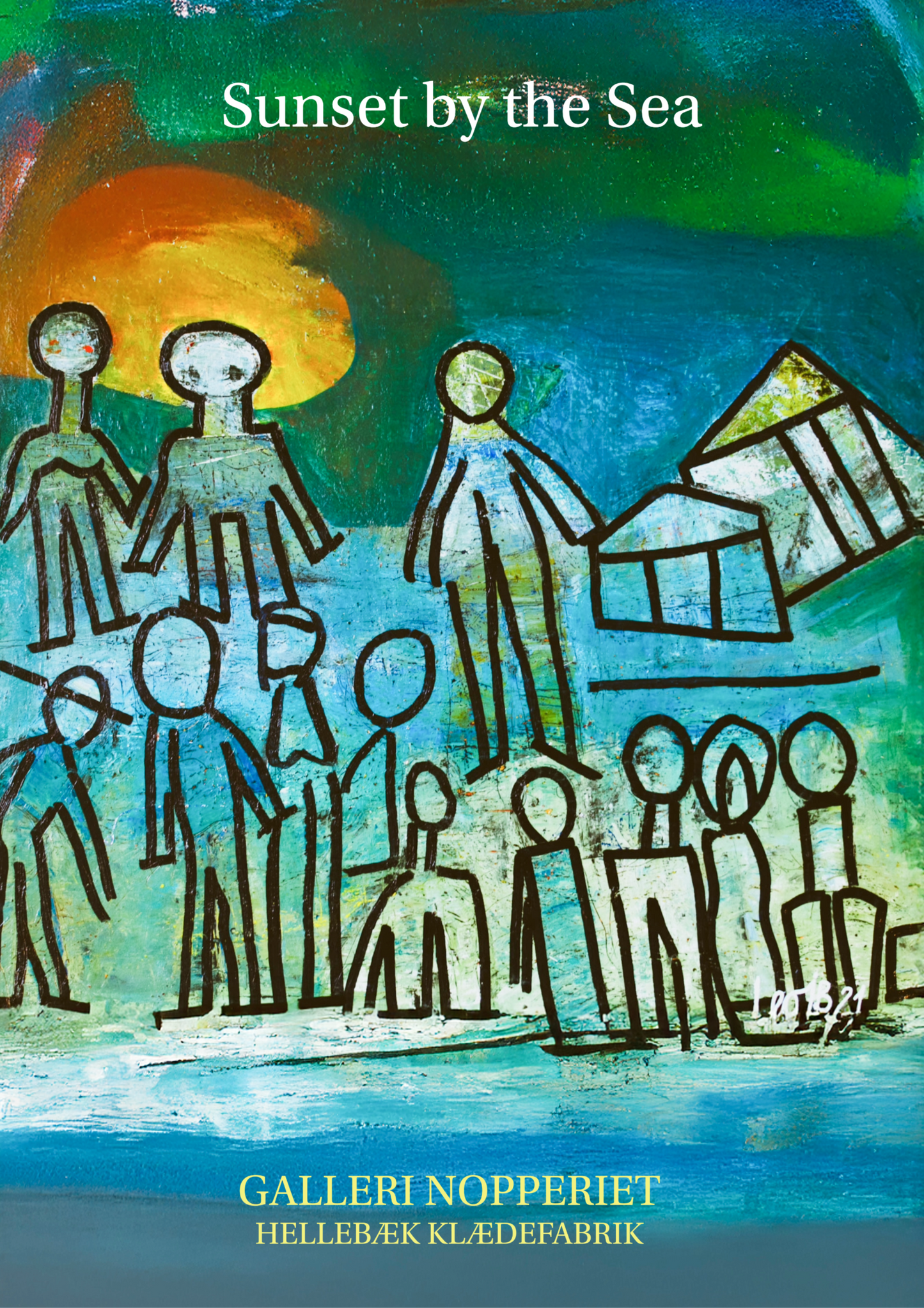 Sunset by the Sea plakat A3 med sort ramme