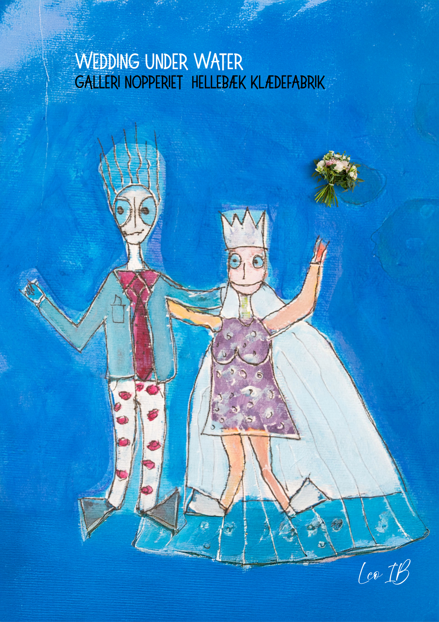 Wedding under Water plakat A3 med sort ramme