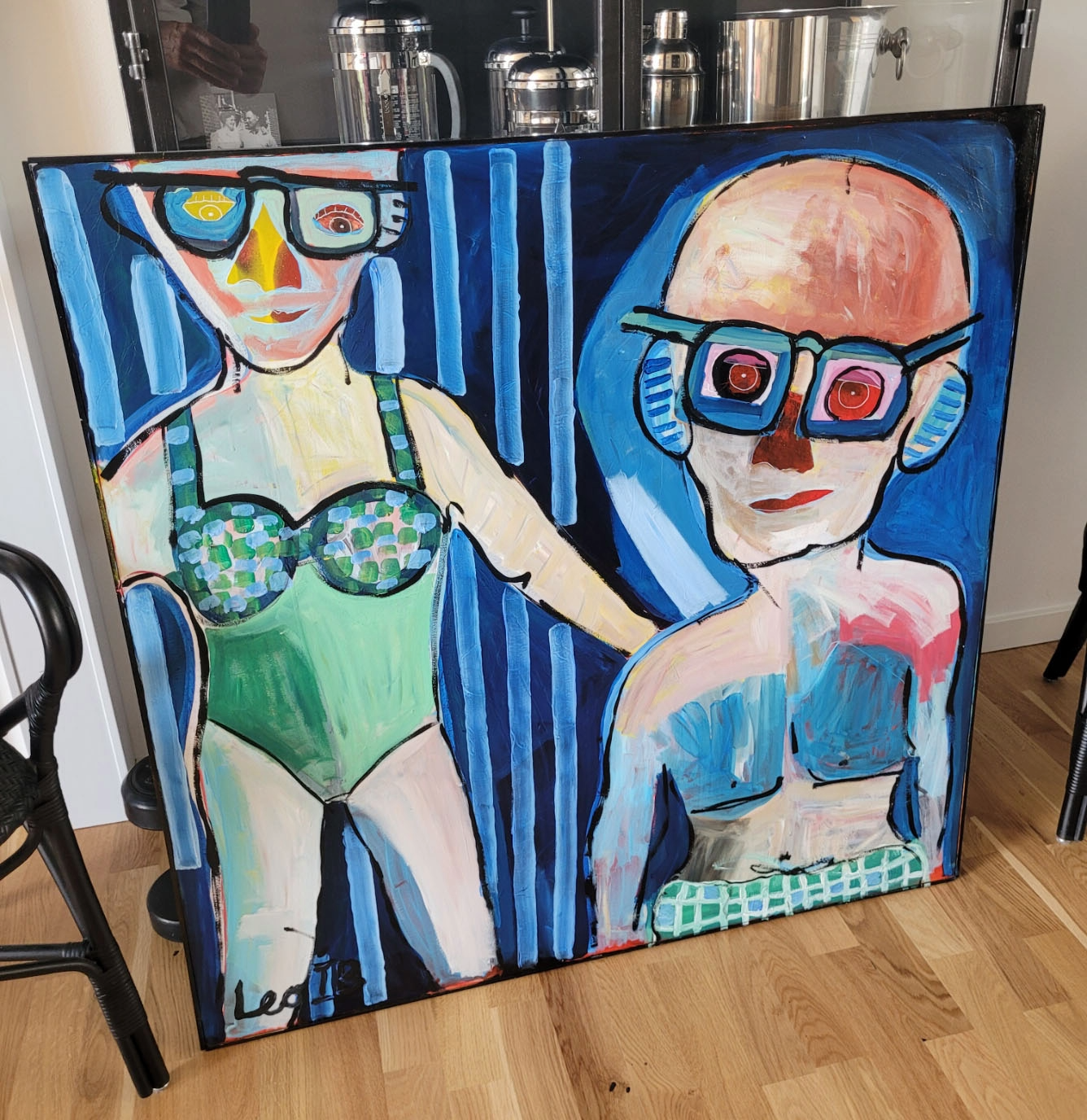 By the Sound maleri 100x100cm