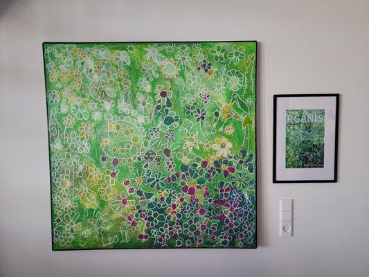 Organism maleri 100x100cm