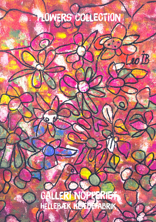 Flower col 2 plakat i A2 med sort ramme