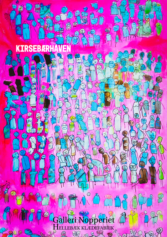 Kirsebærhaven plakat i A1 med sort ramme