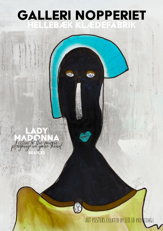 Lady Madonna 1 plakat i A1 med sort ramme