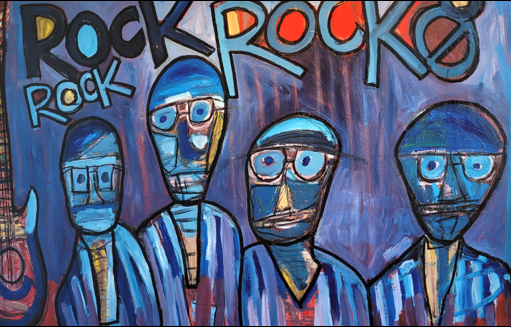 RockØ maleri 109x166cm